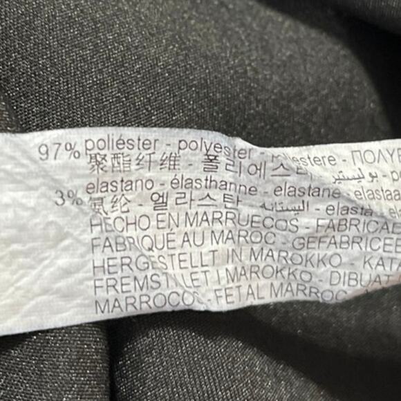 Zara Black Silk Satin Spaghetti Strap Cami Camisole Midi Tank Slip Dress Size M - Picture 9 of 10